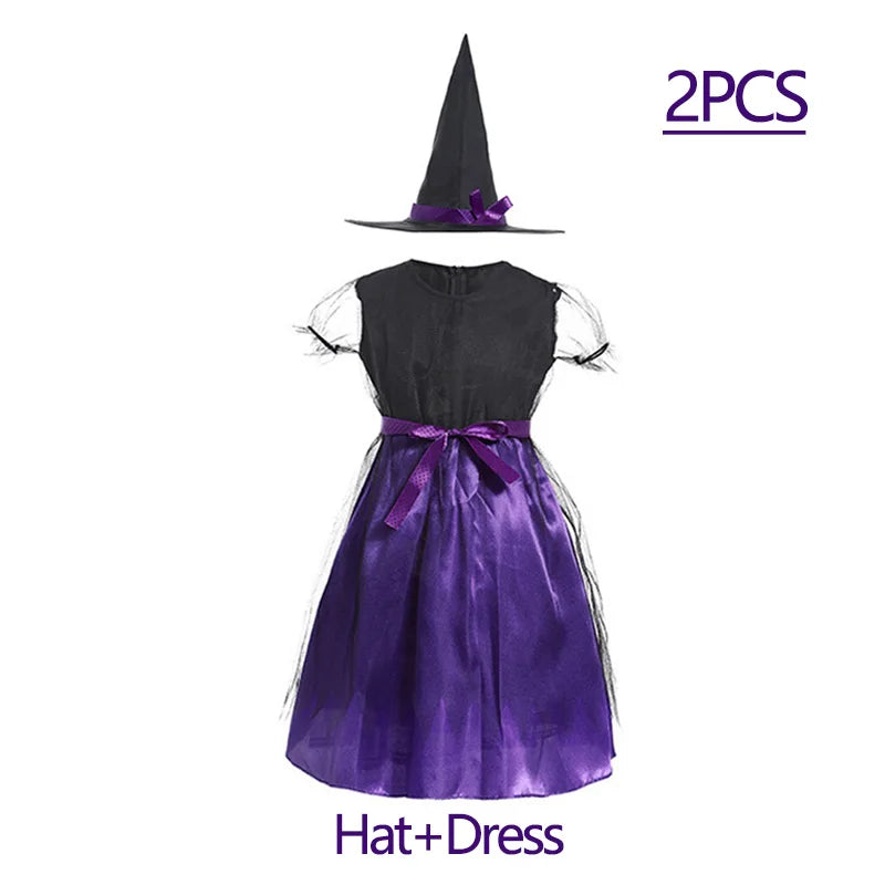 Girls Scarlet Witch & Vampire Halloween Costume