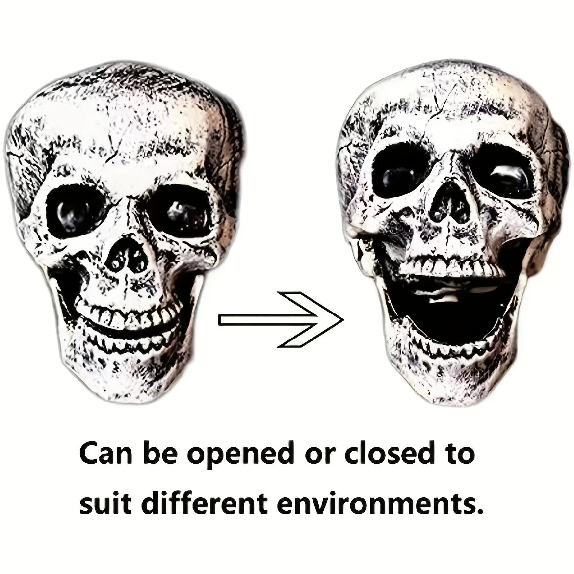 Realistic Skeleton Stakes — Haunted Skull & Hands