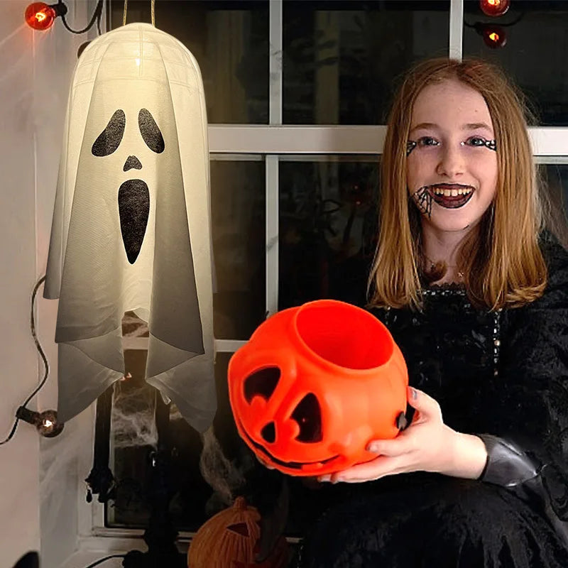 Ghostly Glow LED Hanging Spirit