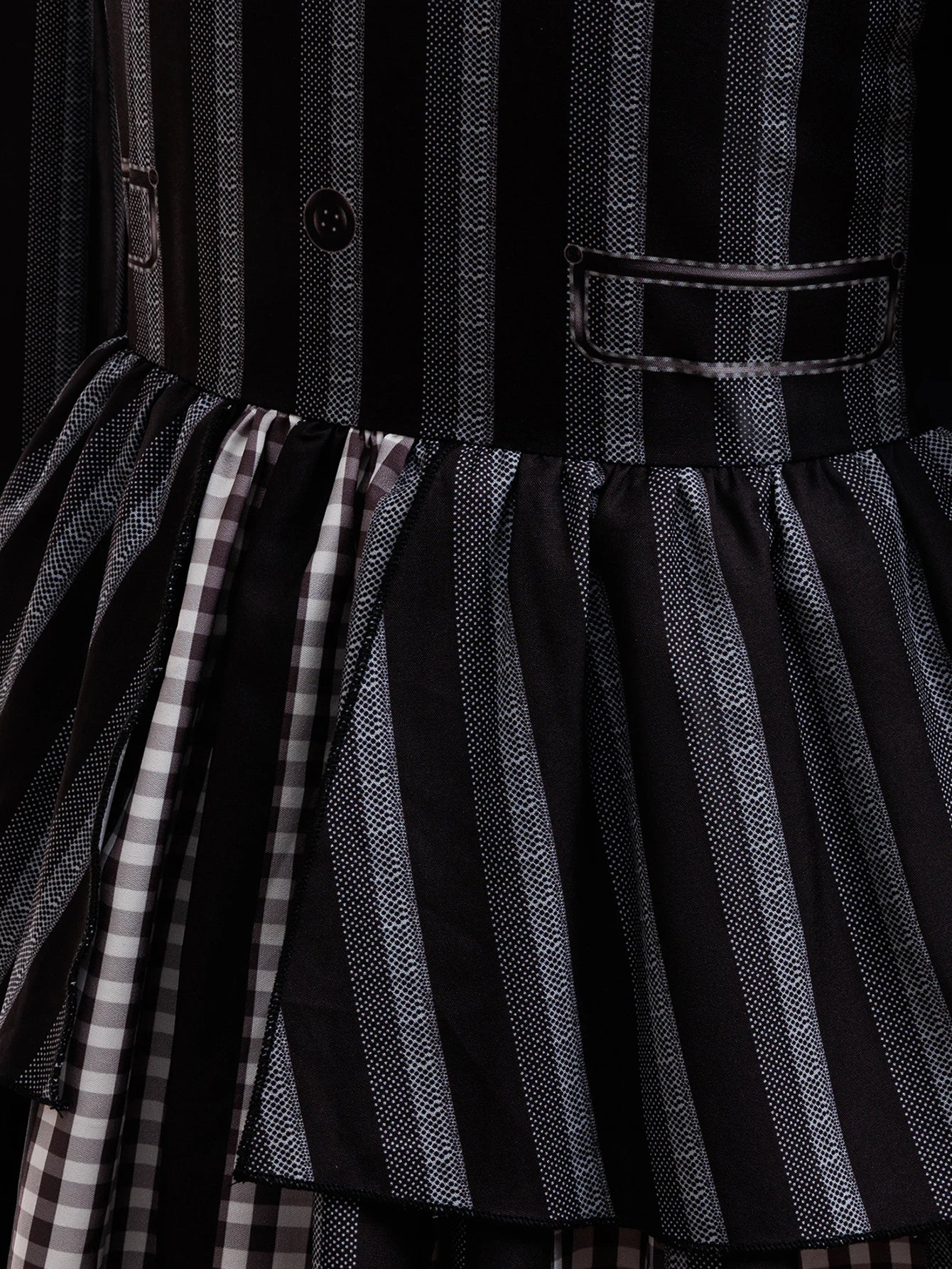 Girls Wednesday Addams Cosplay Dress