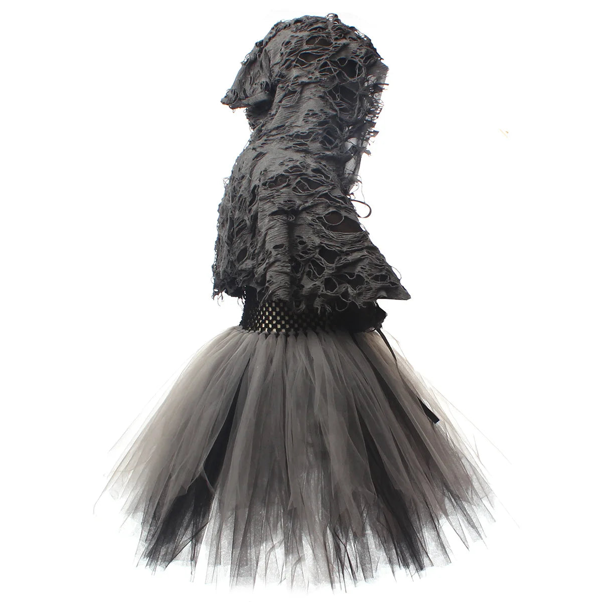 Girls Grim Reaper Black Cloak Costume