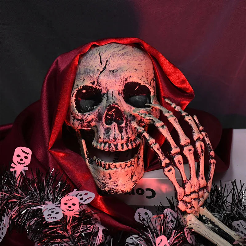 Realistic Skeleton Stakes — Haunted Skull & Hands