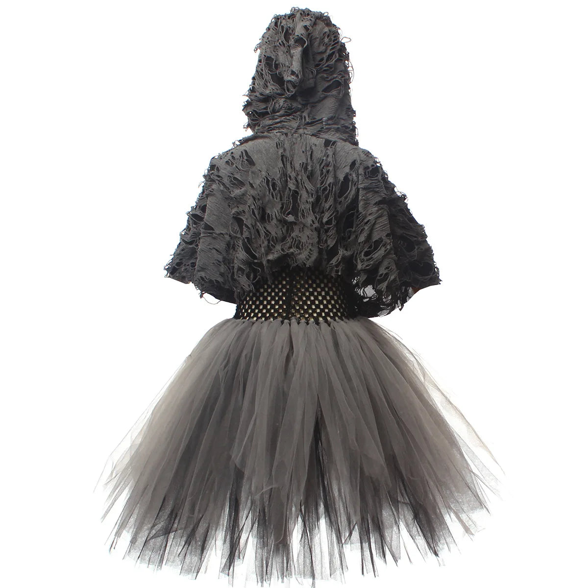 Girls Grim Reaper Black Cloak Costume