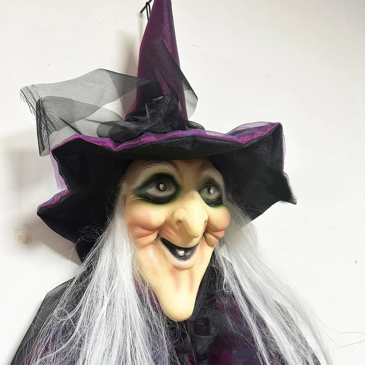Sound-Activated Light-Up Witch Ghost – Halloween Scary Prop