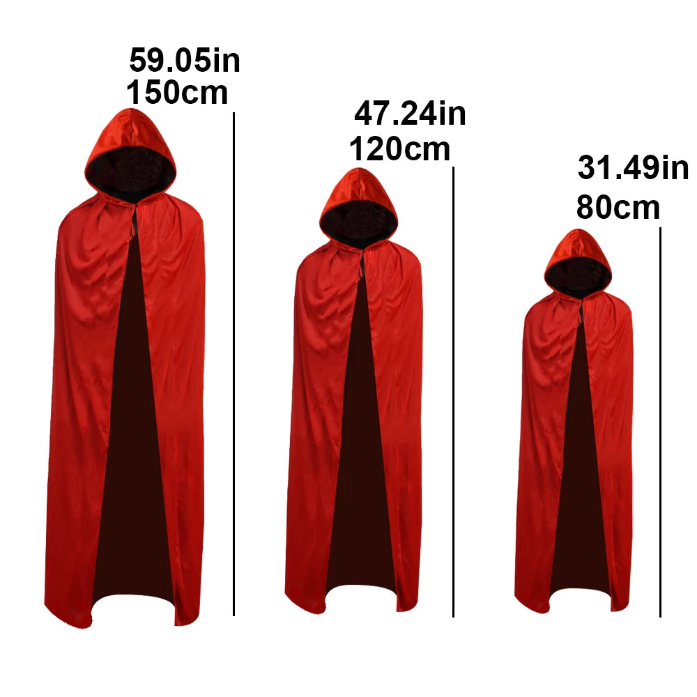 Reversible Vampire Cape — Black & Red