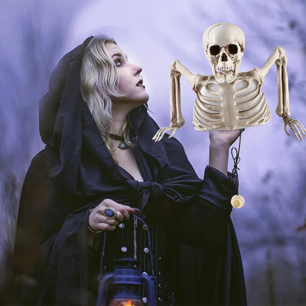 Glowing Skull Skeleton – Halloween Horror Decoration
