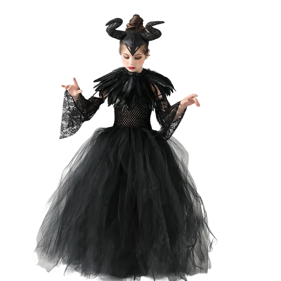 Girls Maleficent Evil Queen Costume
