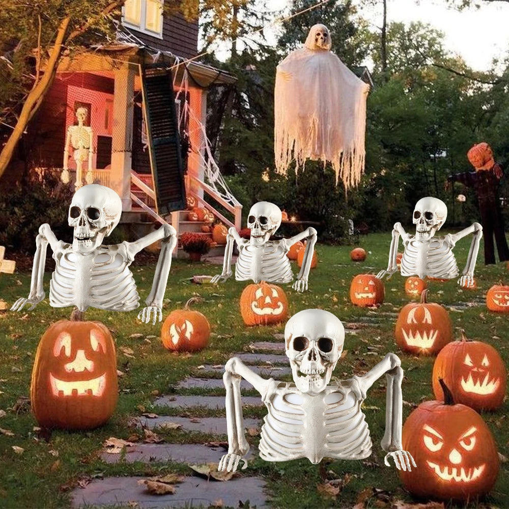 Glowing Skull Skeleton – Halloween Horror Decoration