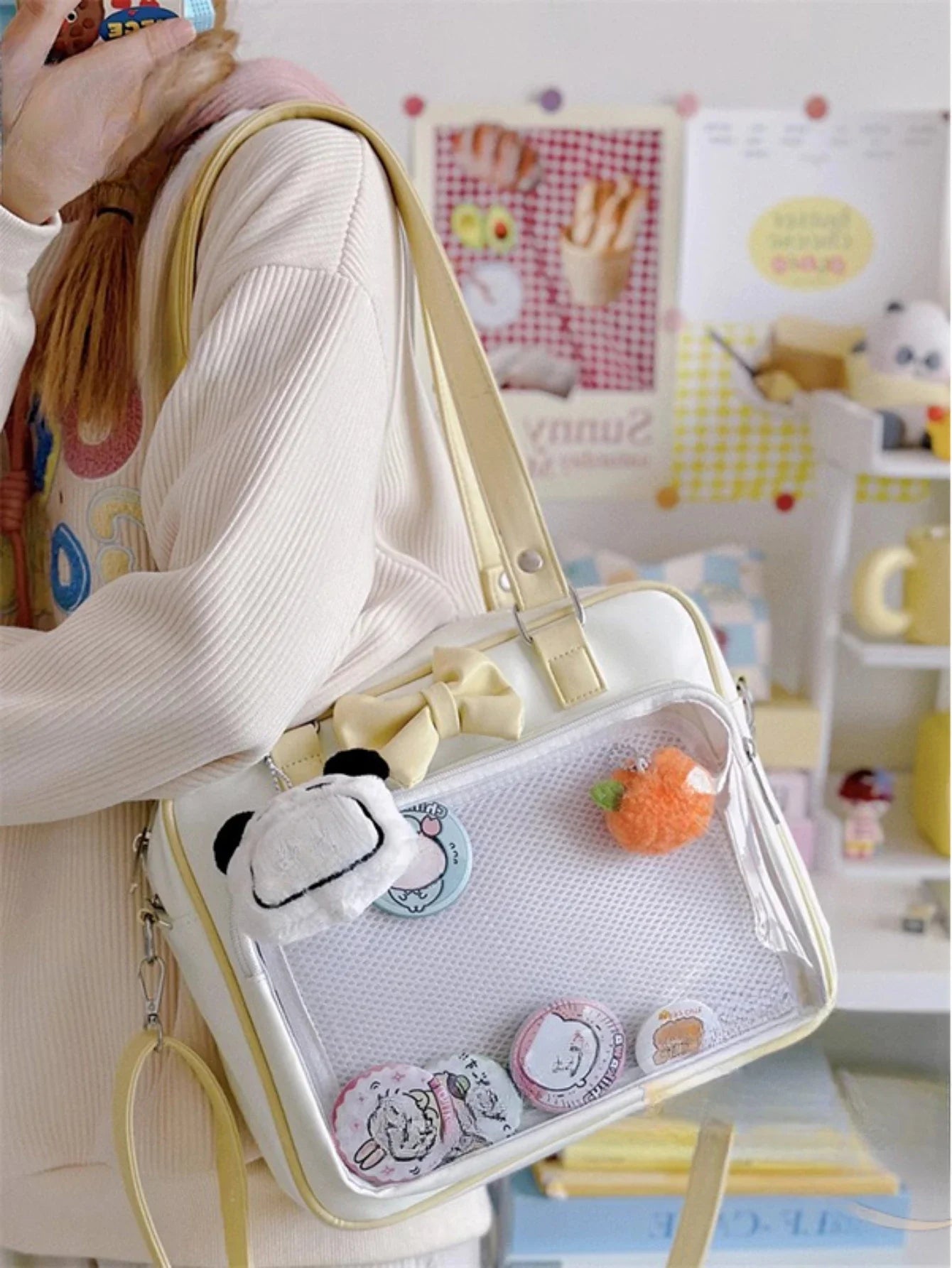 Kawaii Japanese Itabag — Cute Bowknot Shoulder Tote