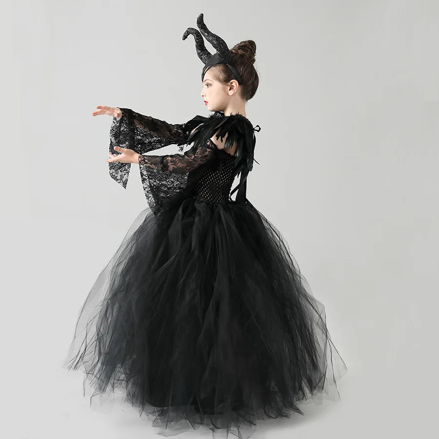 Girls Maleficent Evil Queen Costume