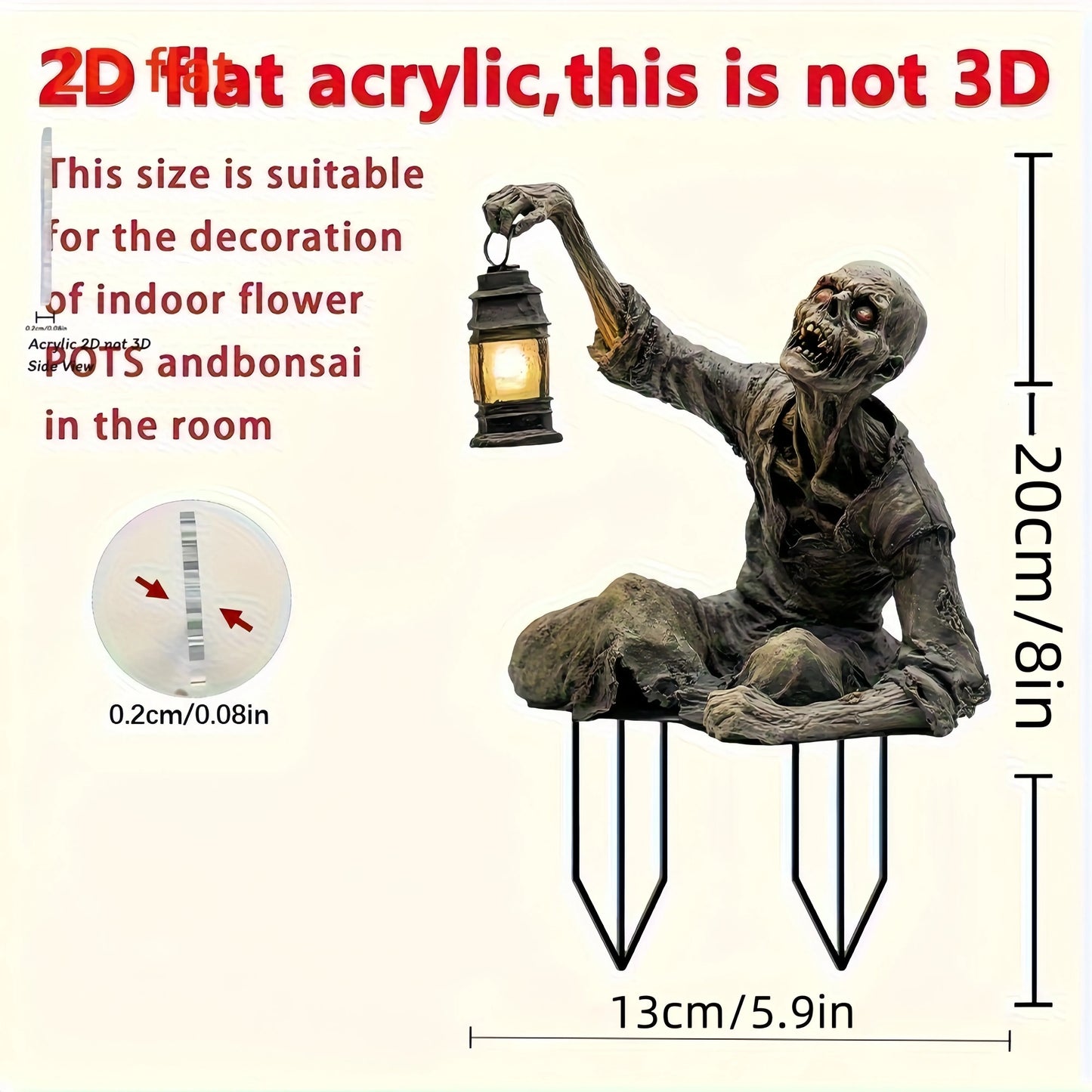 Terror Zombie Lantern – Halloween Garden & Home Decor