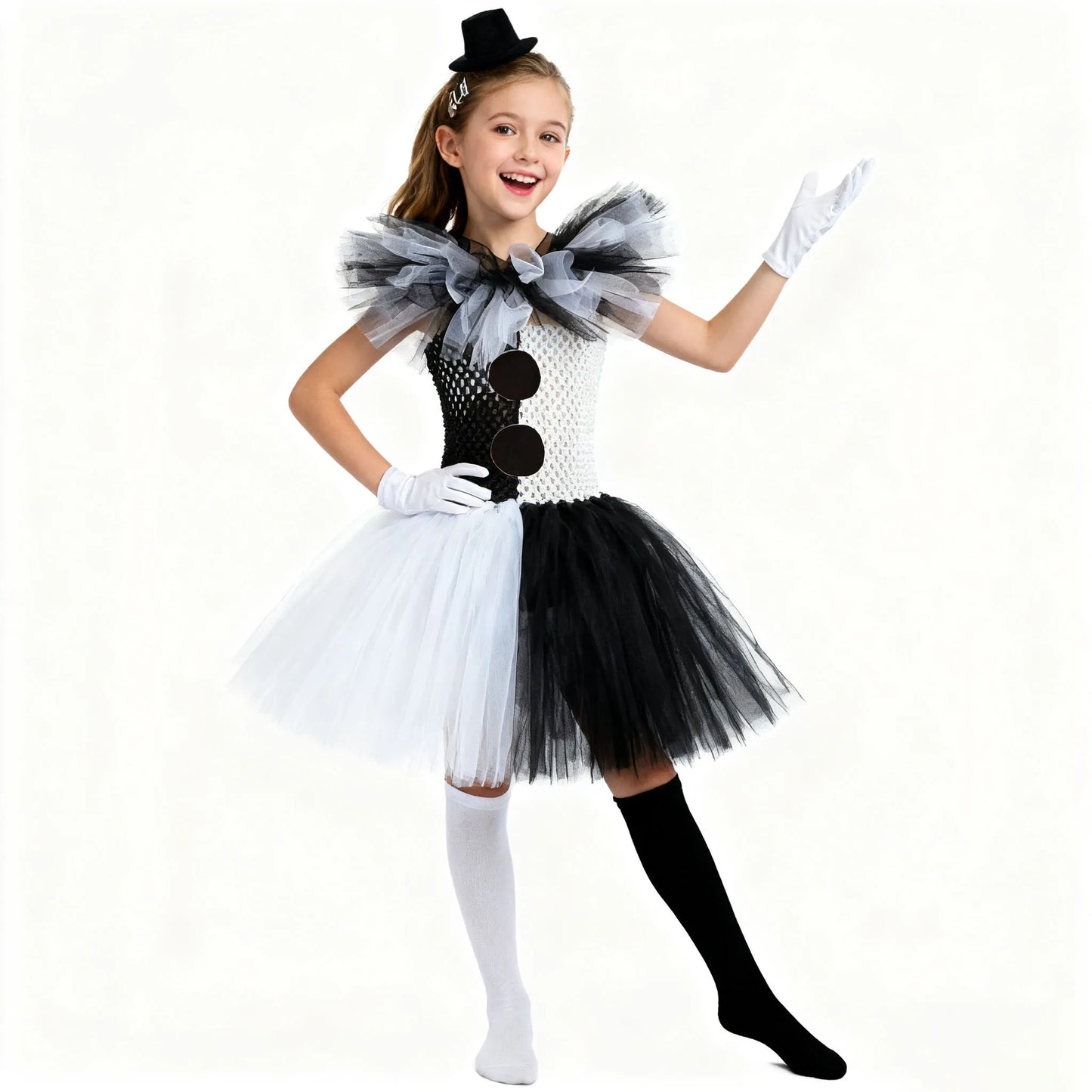 Girls Scary Clown Halloween Costume