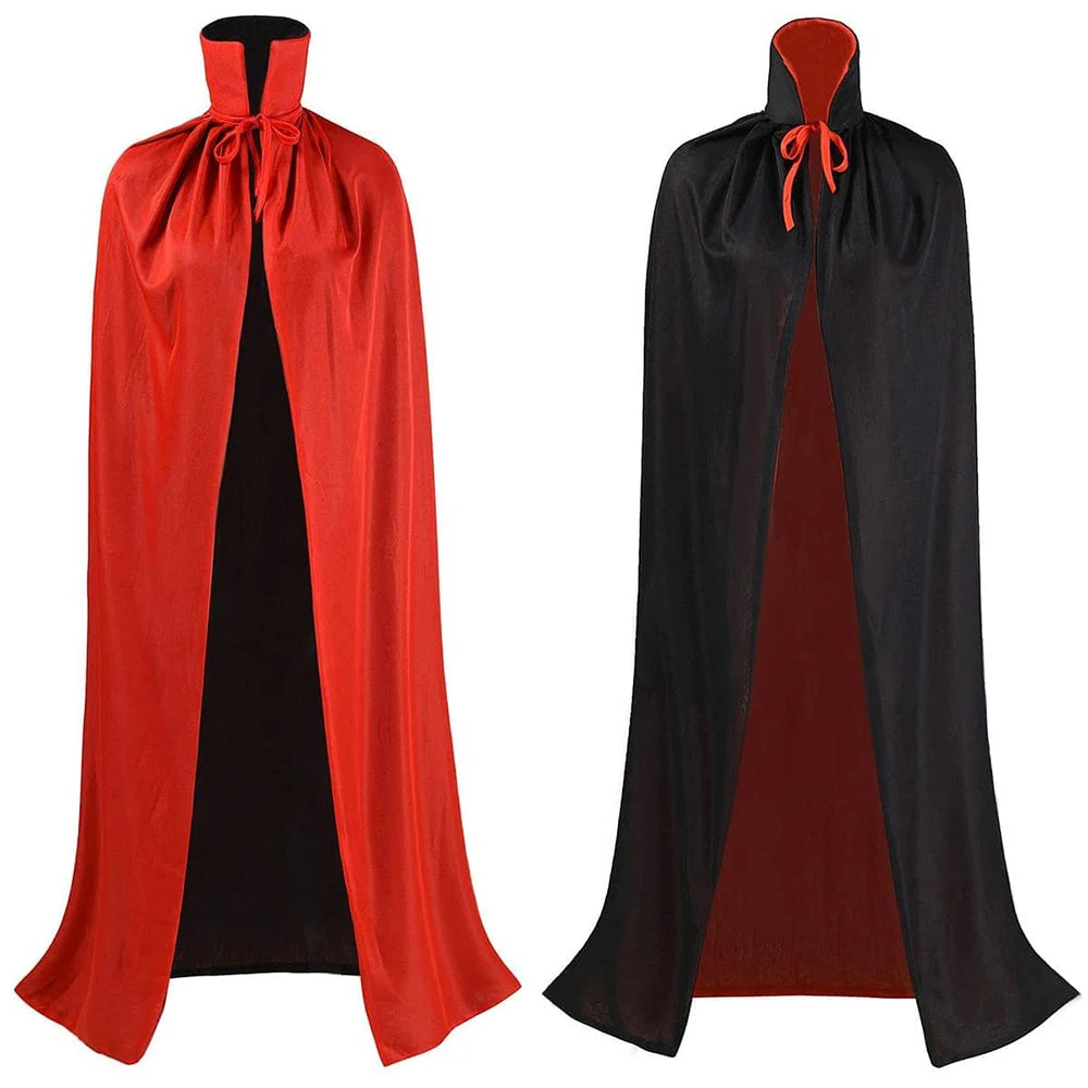 Reversible Vampire Cape — Black & Red