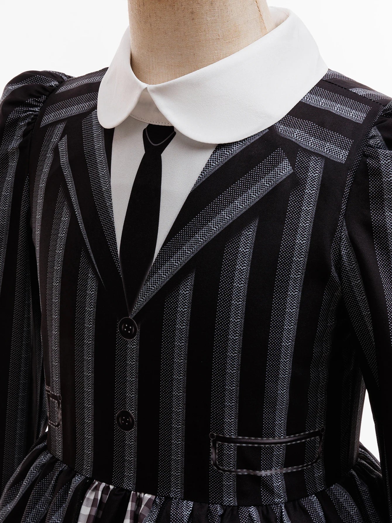 Girls Wednesday Addams Cosplay Dress