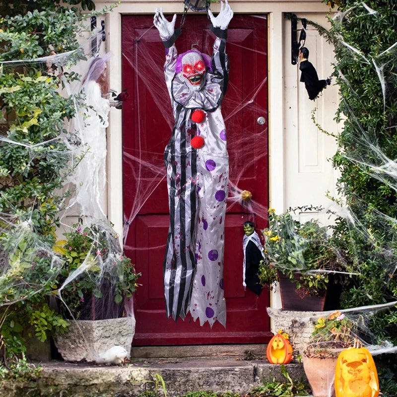 Halloween Animatronic Hanging Clown Nurse