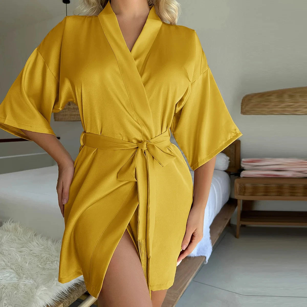 Women’s Silky Lace Nightgown — Elegant All-Season Loungewear
