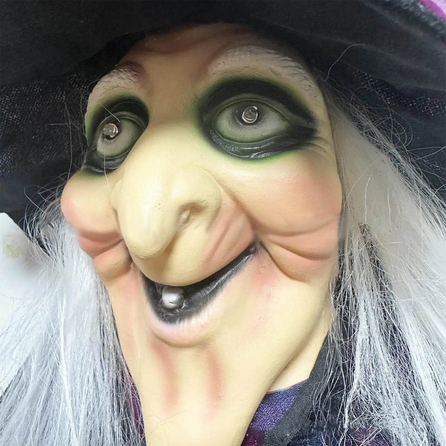 Sound-Activated Light-Up Witch Ghost – Halloween Scary Prop