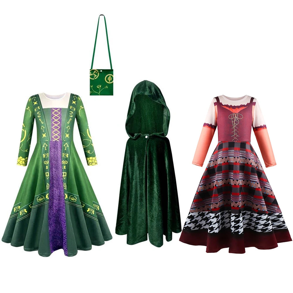 Kids Halloween Fantasy Sisters Costume Dress