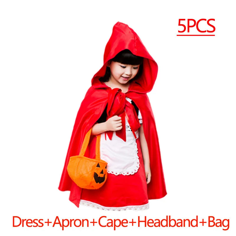 Girls Scarlet Witch & Vampire Halloween Costume