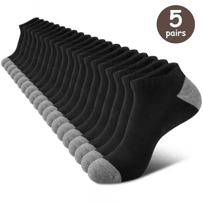 10 Pairs Breathable Low-Cut Socks — Sweat-Absorbing & Odor-Free