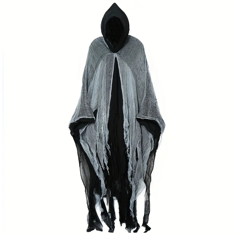 Kids Skeleton Ghost Halloween Cloak