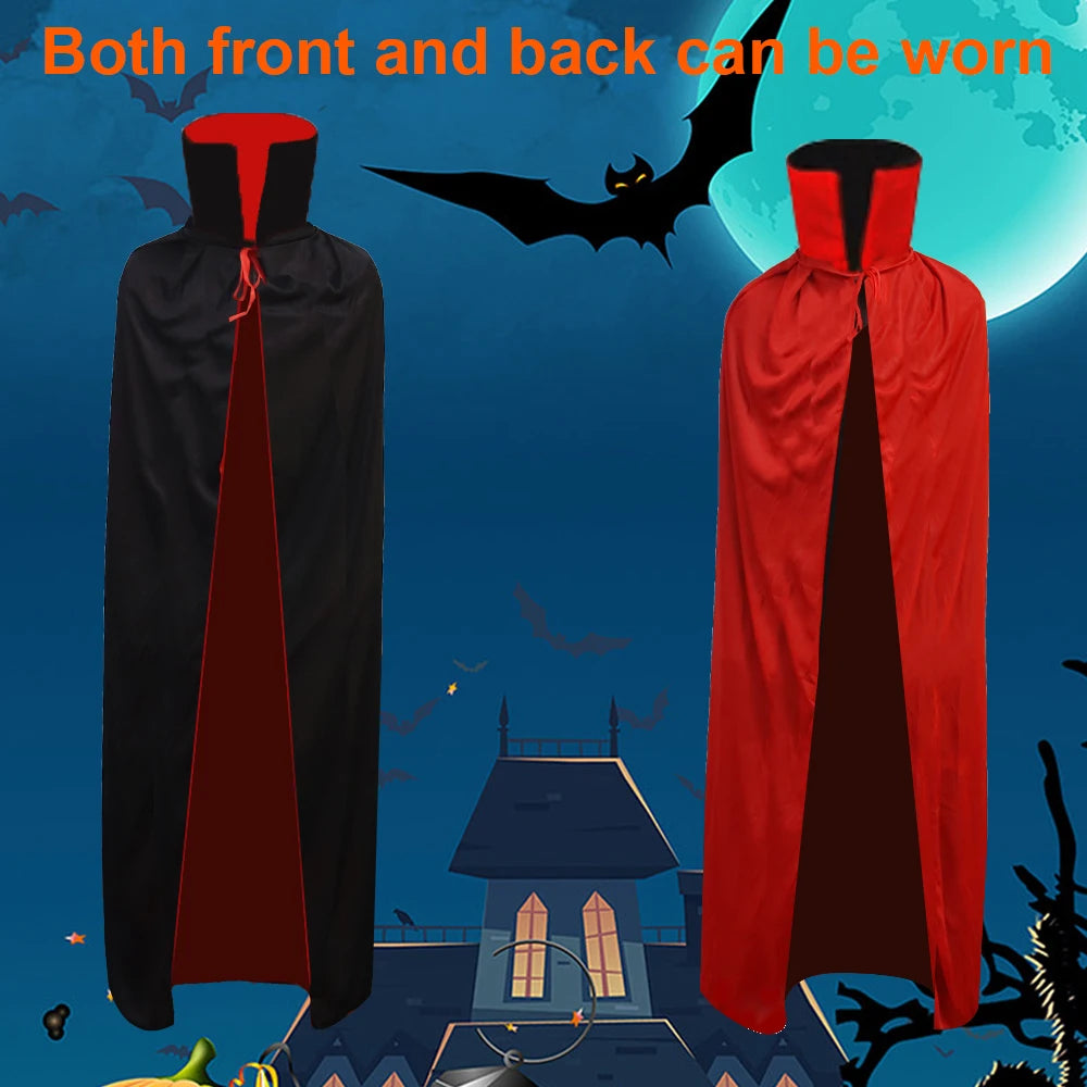 Reversible Vampire Cape — Black & Red