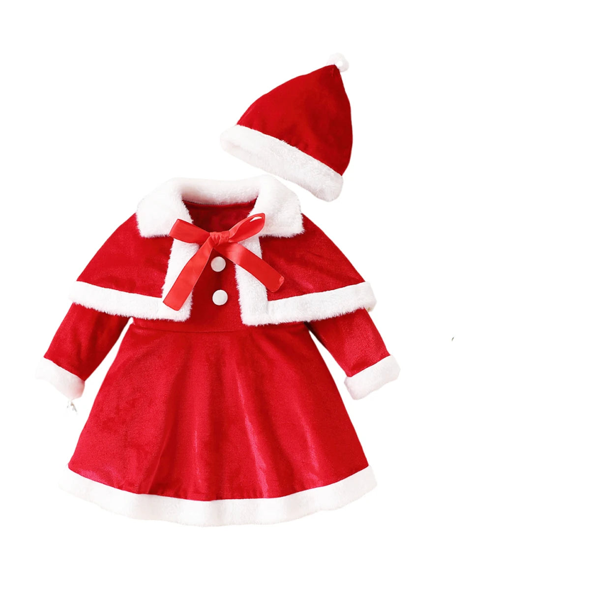 Santa Winter Dress for Girls