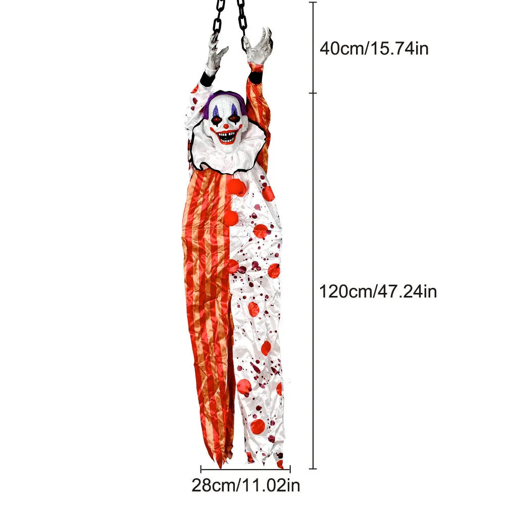 Halloween Animatronic Hanging Clown Nurse