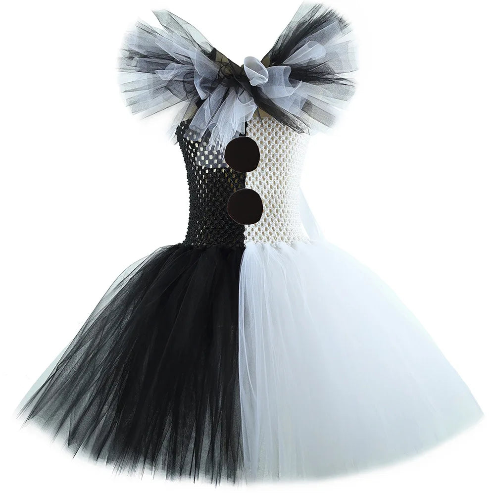 Girls Scary Clown Halloween Costume