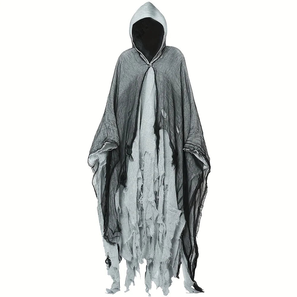 Kids Skeleton Ghost Halloween Cloak