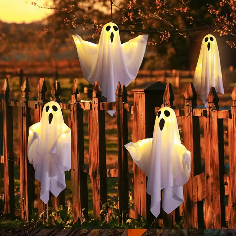Ghostly Glow LED Hanging Spirit