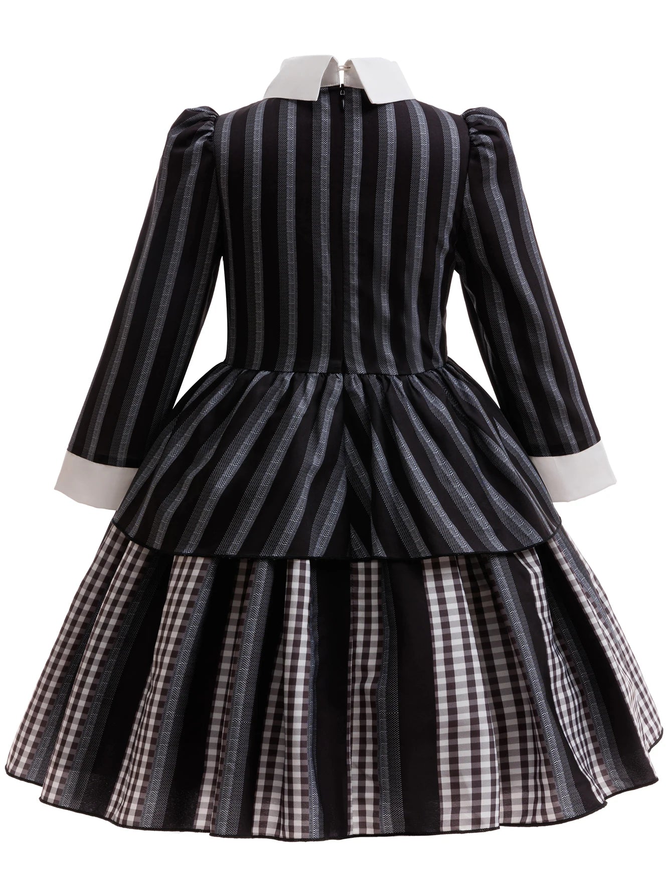 Girls Wednesday Addams Cosplay Dress