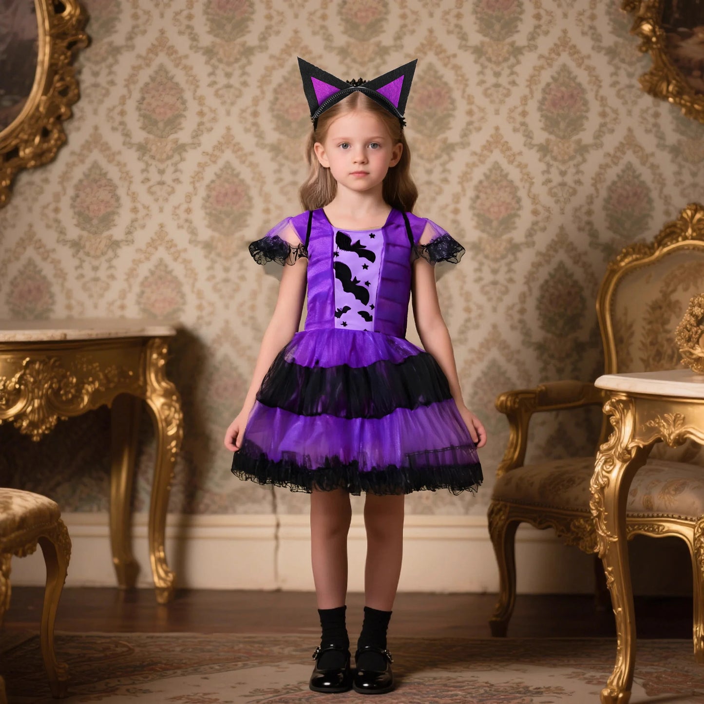 Girls Vampire Tutu Halloween Costume