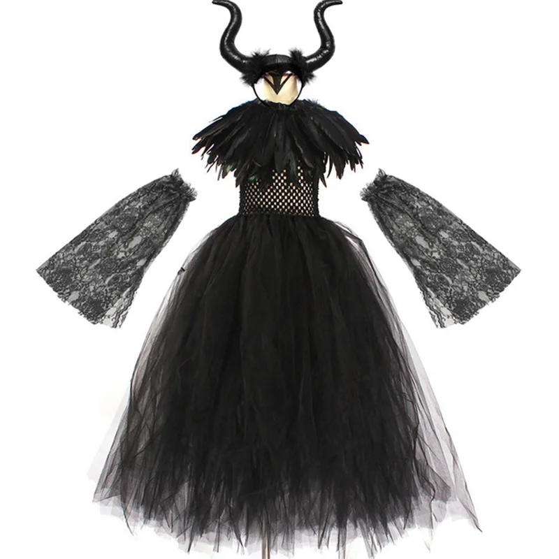Girls Maleficent Evil Queen Costume