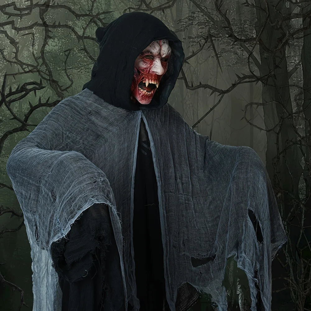 Kids Skeleton Ghost Halloween Cloak