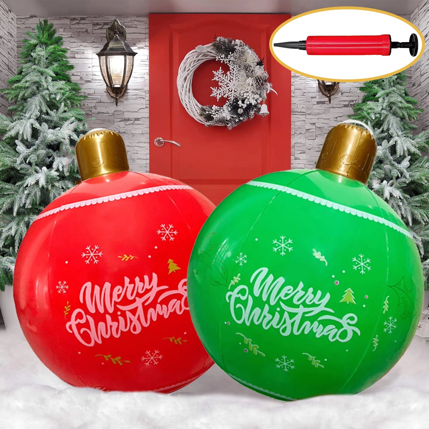 Giant Inflatable Christmas Balls