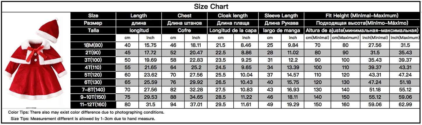 Santa Winter Dress for Girls