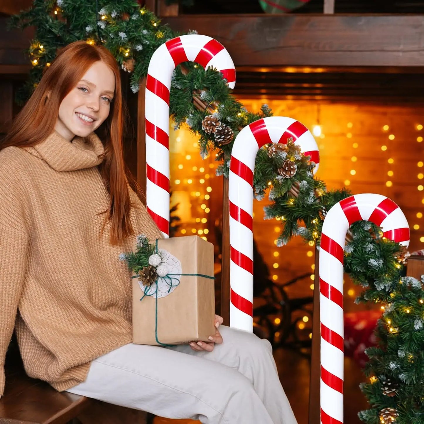 Inflatable Candy Cane Décor