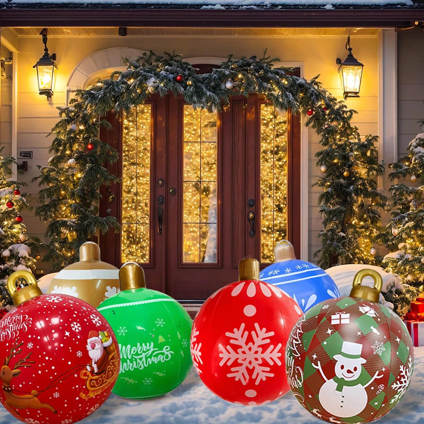 Giant Inflatable Christmas Balls