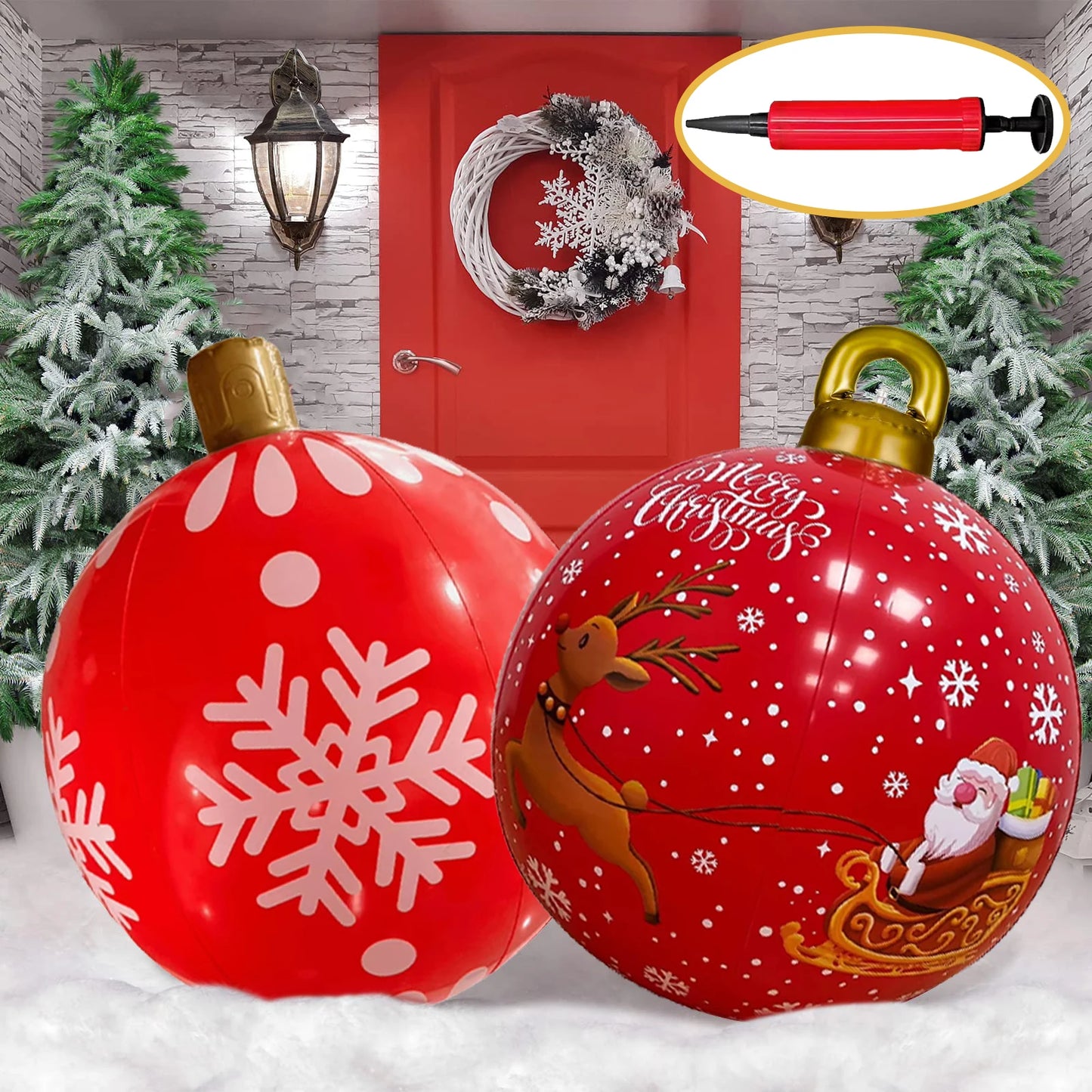 Giant Inflatable Christmas Balls