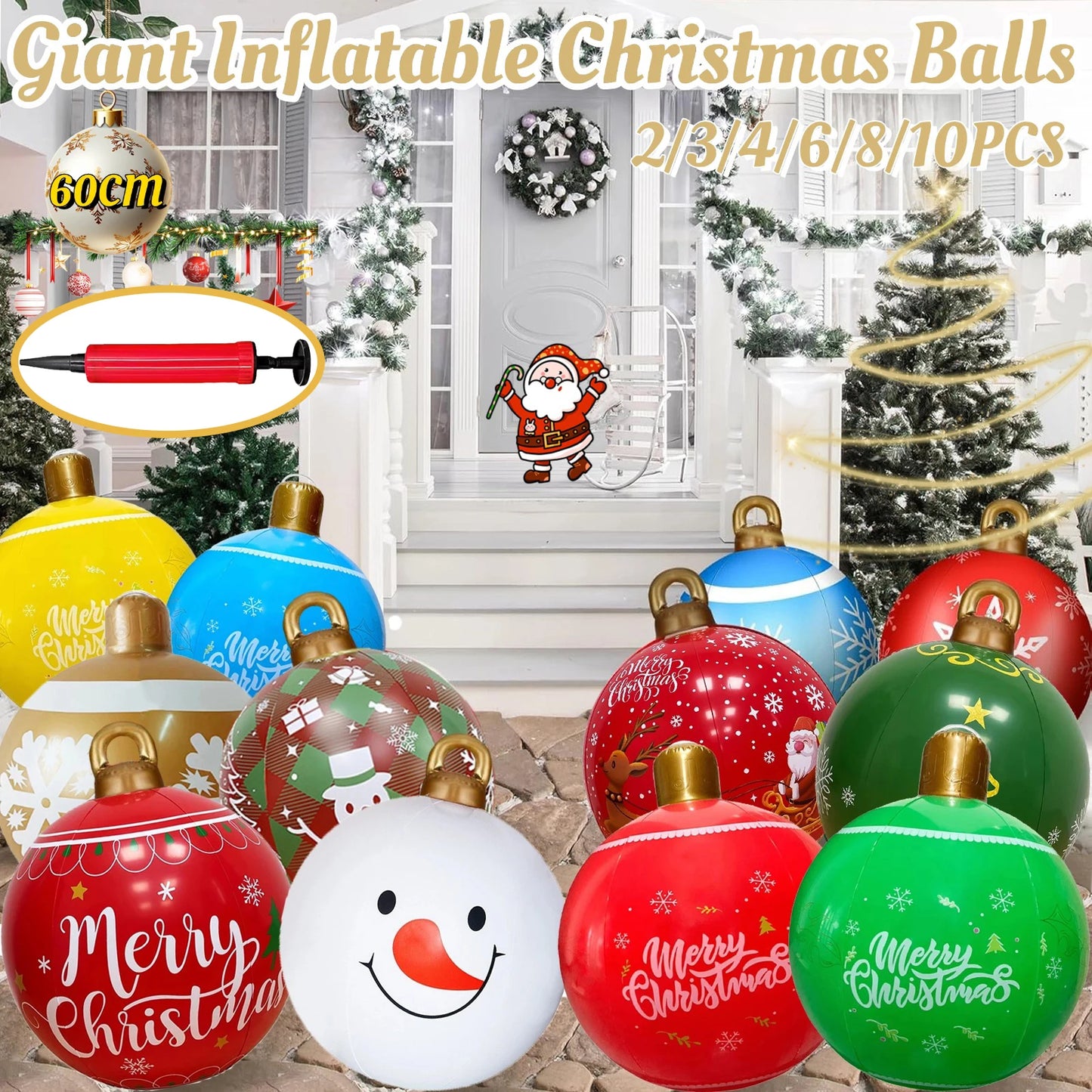 Giant Inflatable Christmas Balls