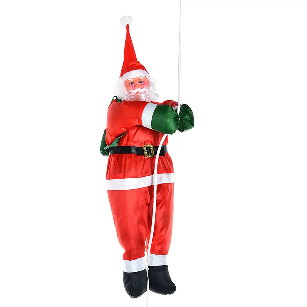 Climbing Santa Rope Ornament