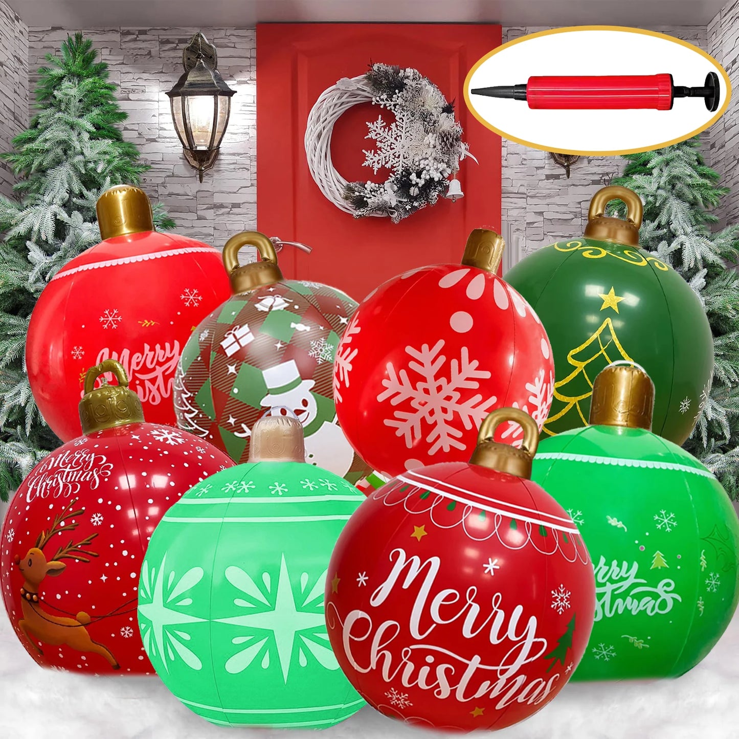 Giant Inflatable Christmas Balls