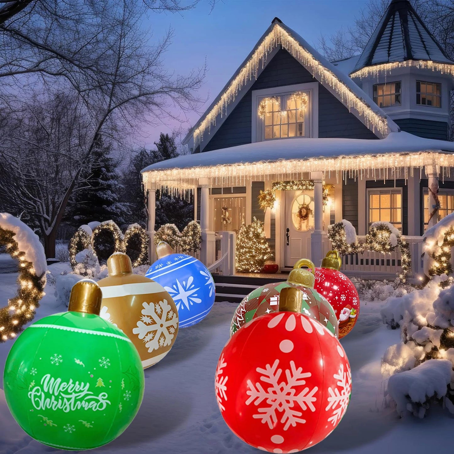 Giant Inflatable Christmas Balls