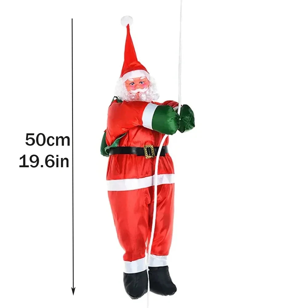 Climbing Santa Rope Ornament