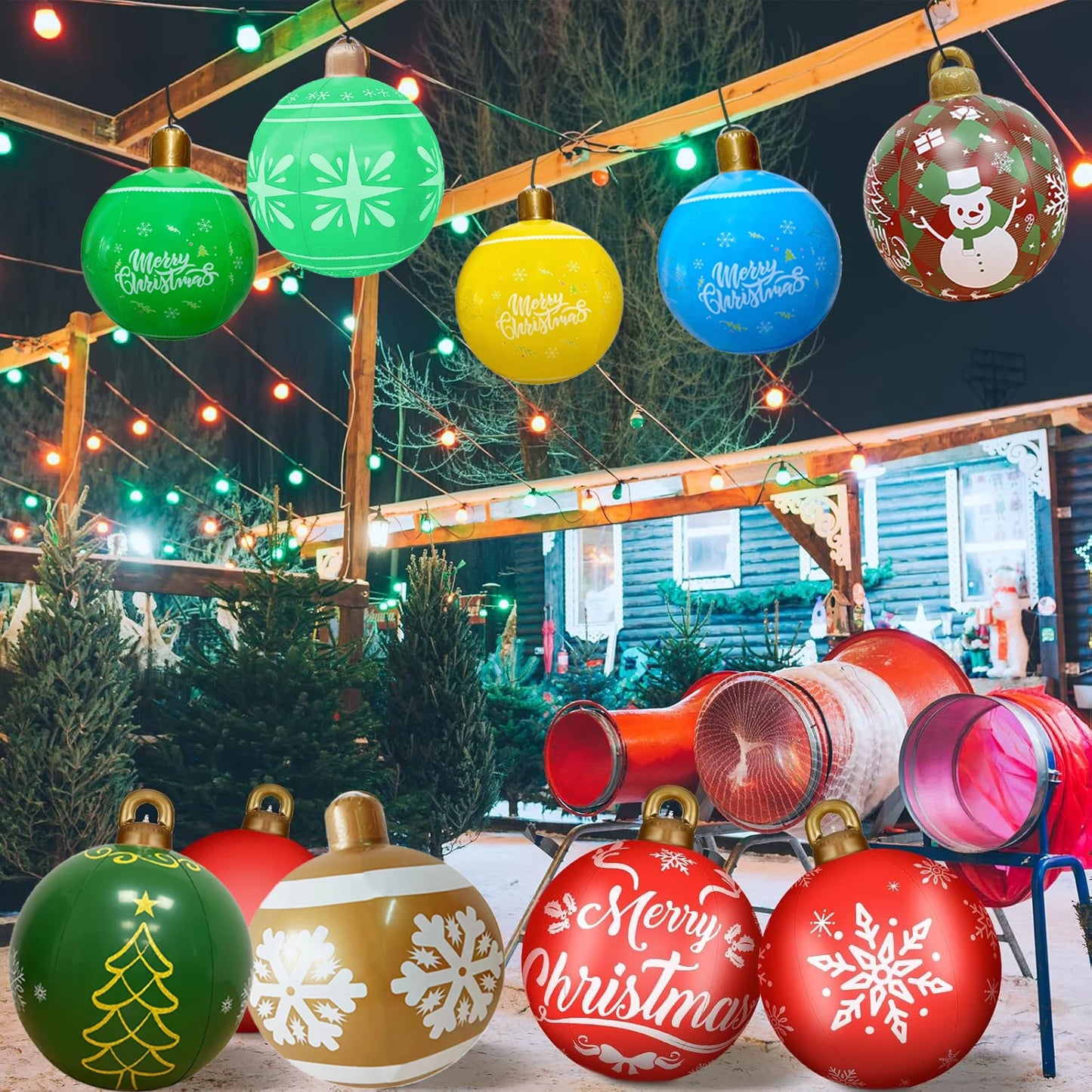 Giant Inflatable Christmas Balls