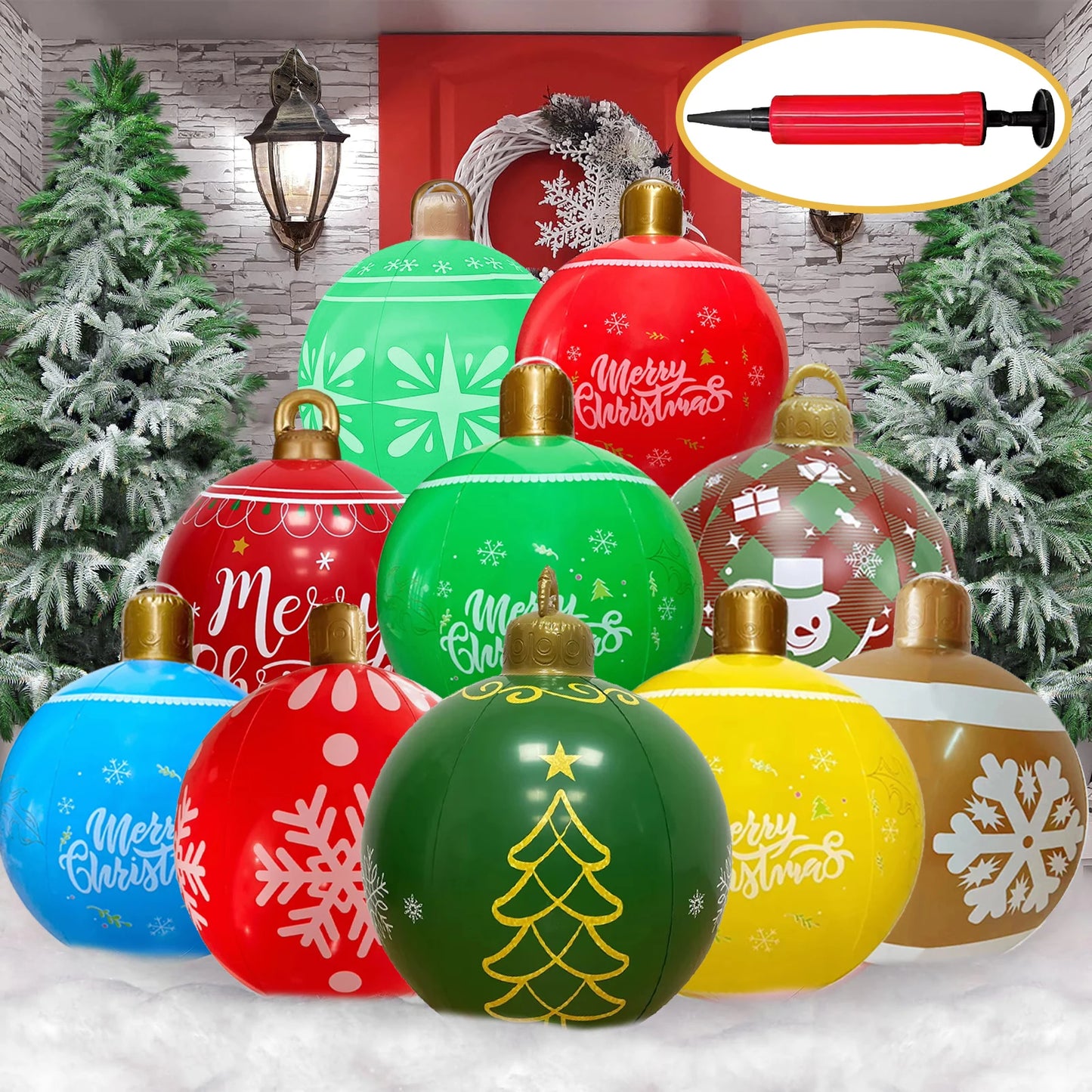 Giant Inflatable Christmas Balls