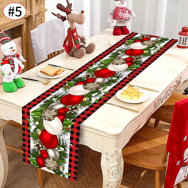 Santa & Gingerbread Table Runner