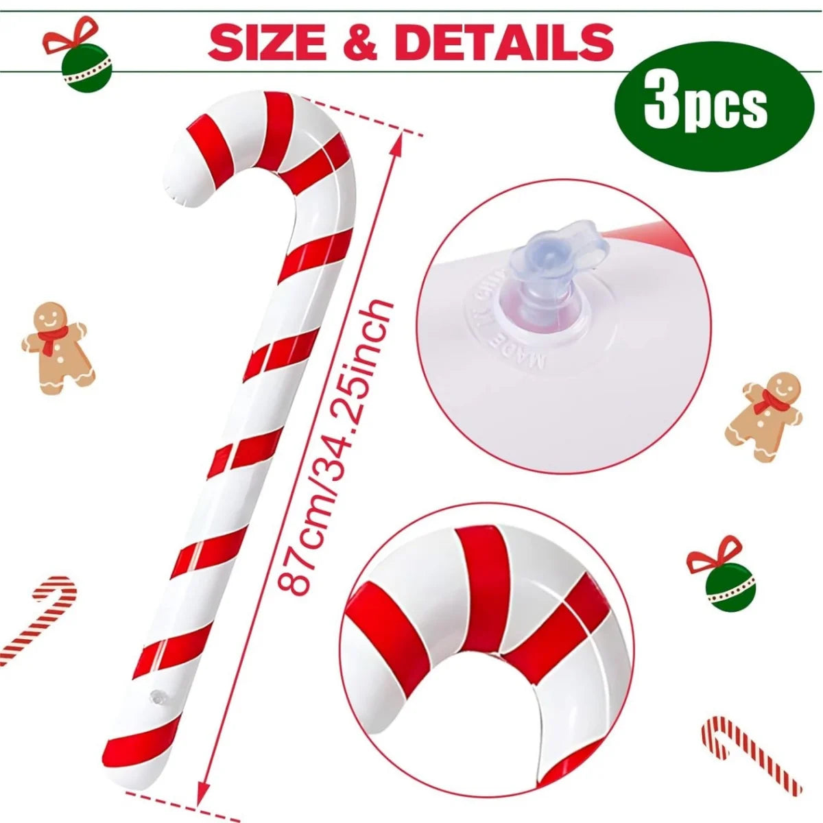 Inflatable Candy Cane Décor