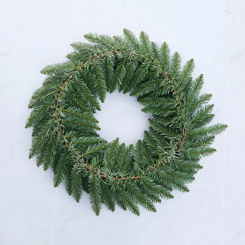 Classic Artificial Christmas Wreath & Garland